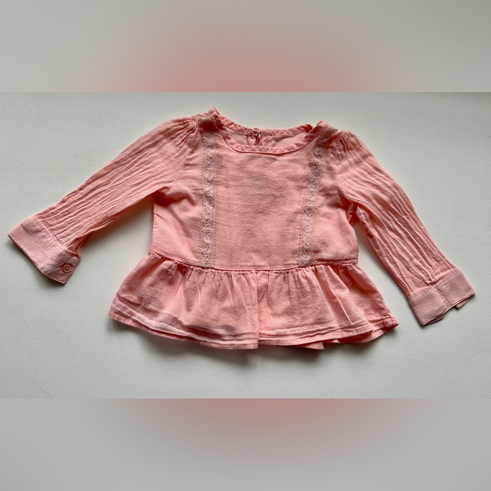 Old Navy girl’s blouse | color orange | size 18-24M.